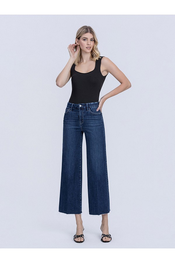 HIGH RISE TROUSER FOLD CREASE CROP ...